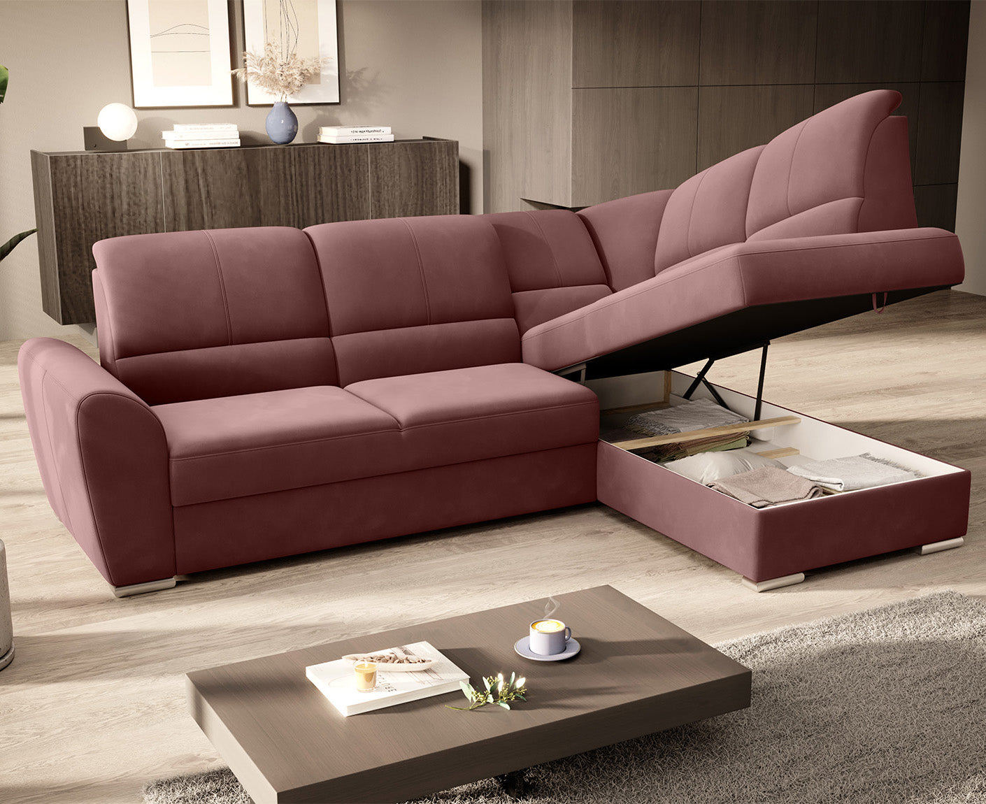 Siber Ecksofa 270 x 192 cm, Webstoff