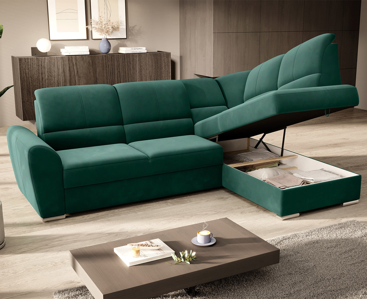 Siber Ecksofa 270 x 192 cm, Webstoff