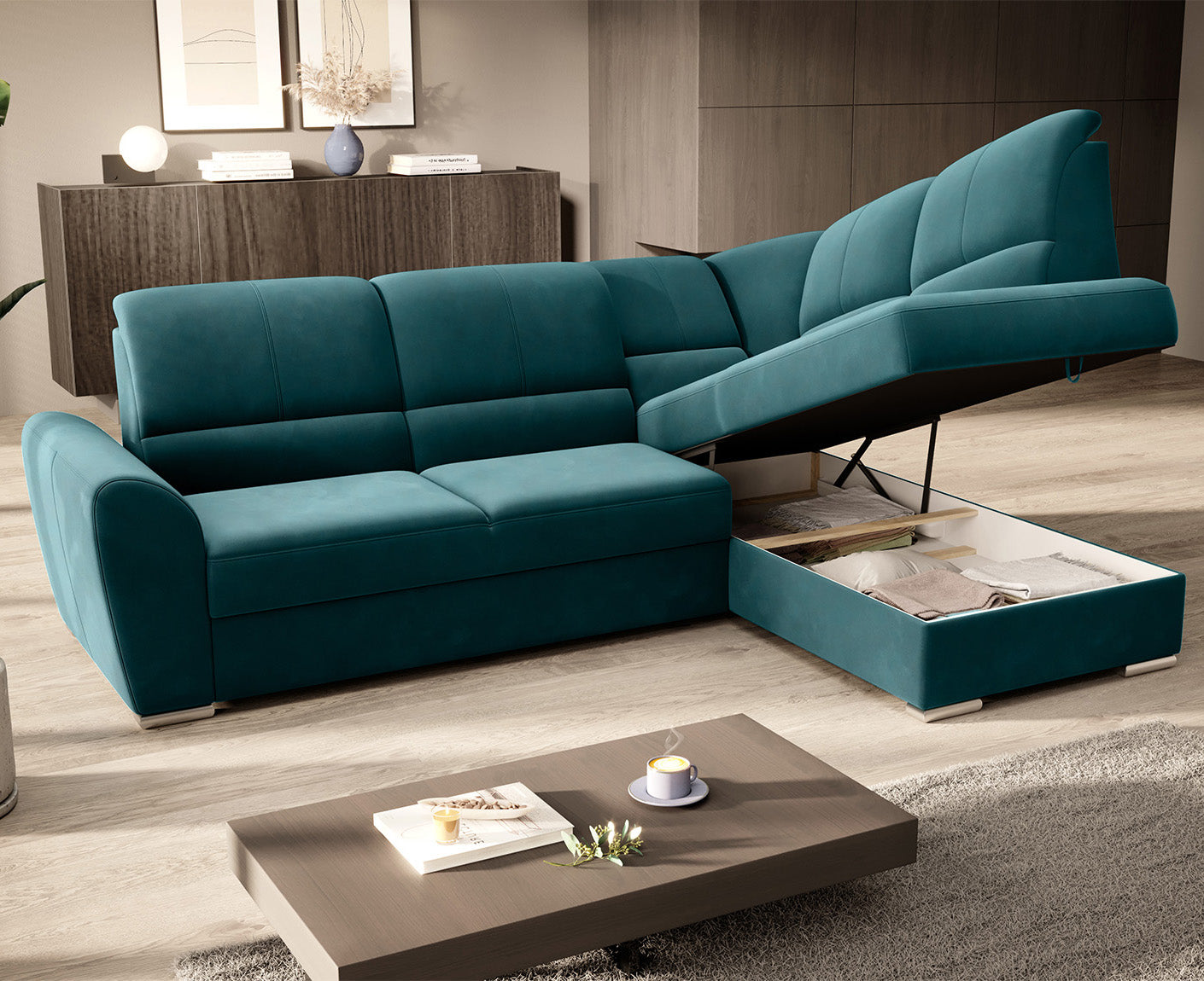 Siber Ecksofa 270 x 192 cm, Webstoff
