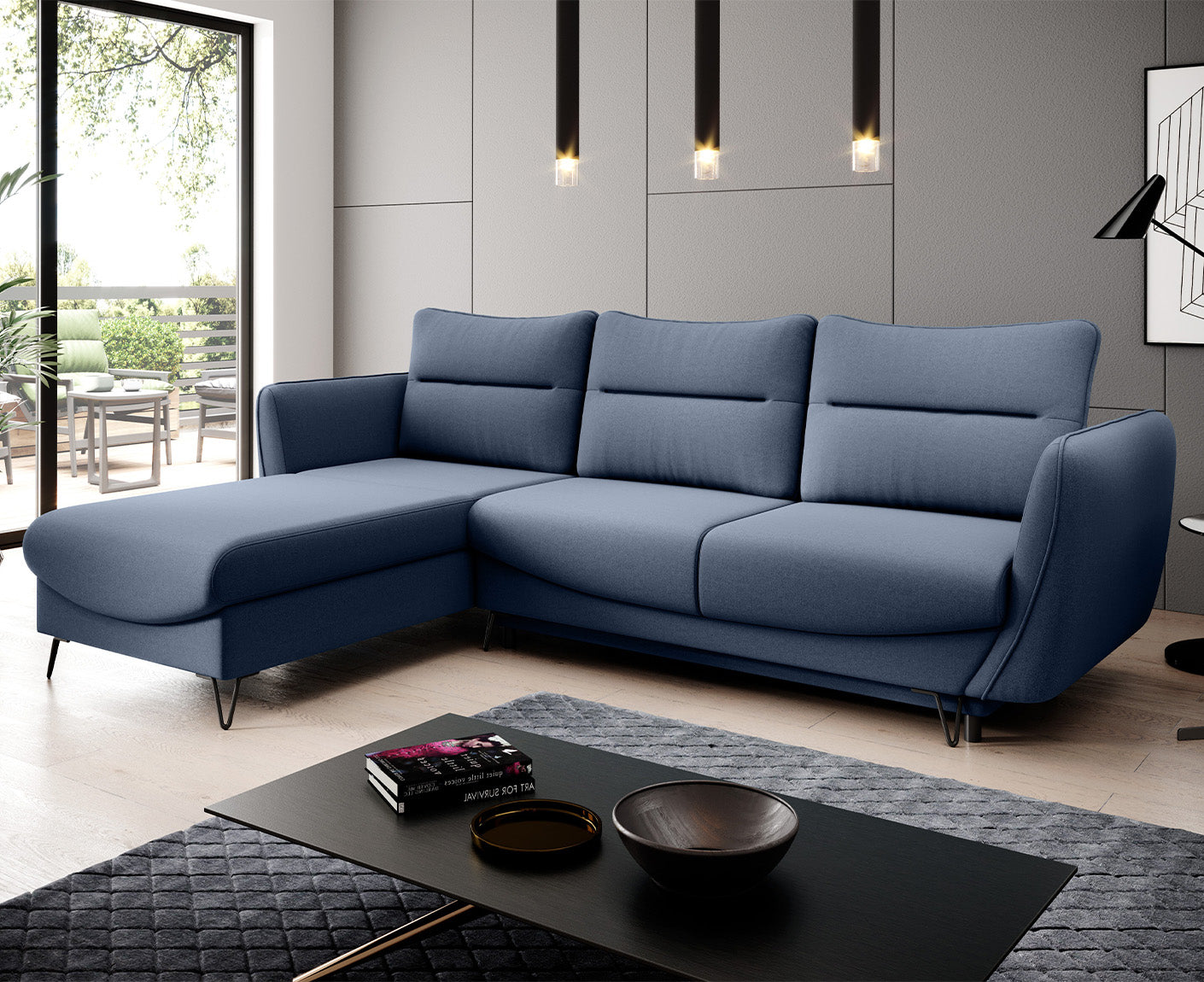 Silva Ecksofa 276 x 201 cm, Microvelour