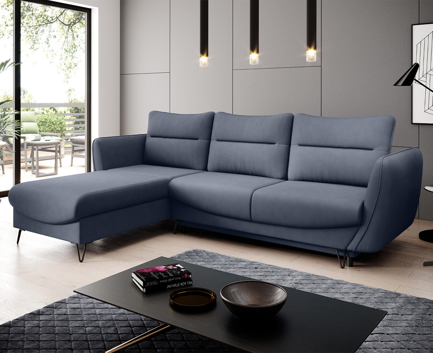 Silva Ecksofa 276 x 201 cm, Microvelour