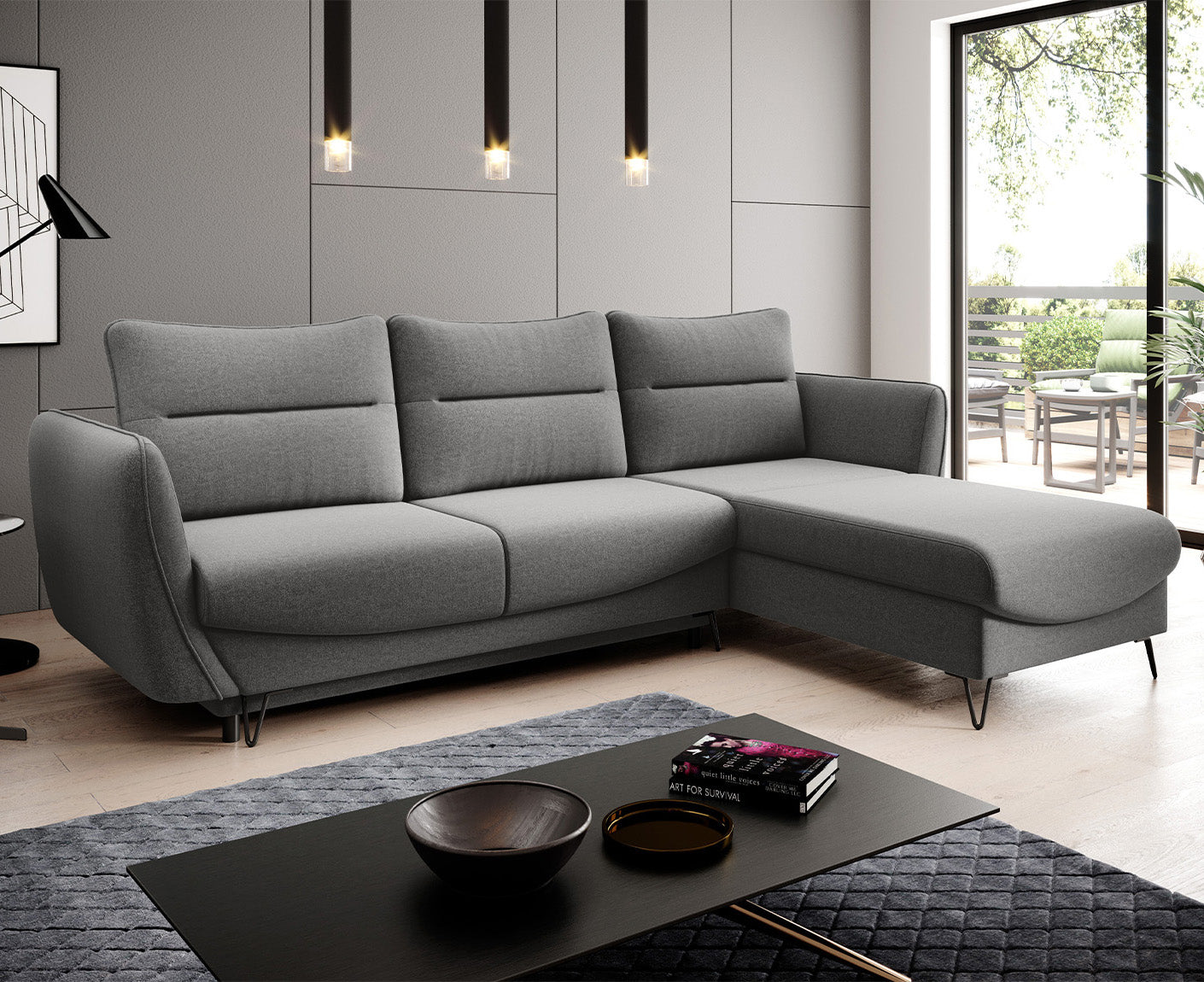 Silva Ecksofa 276 x 201 cm, Microvelour