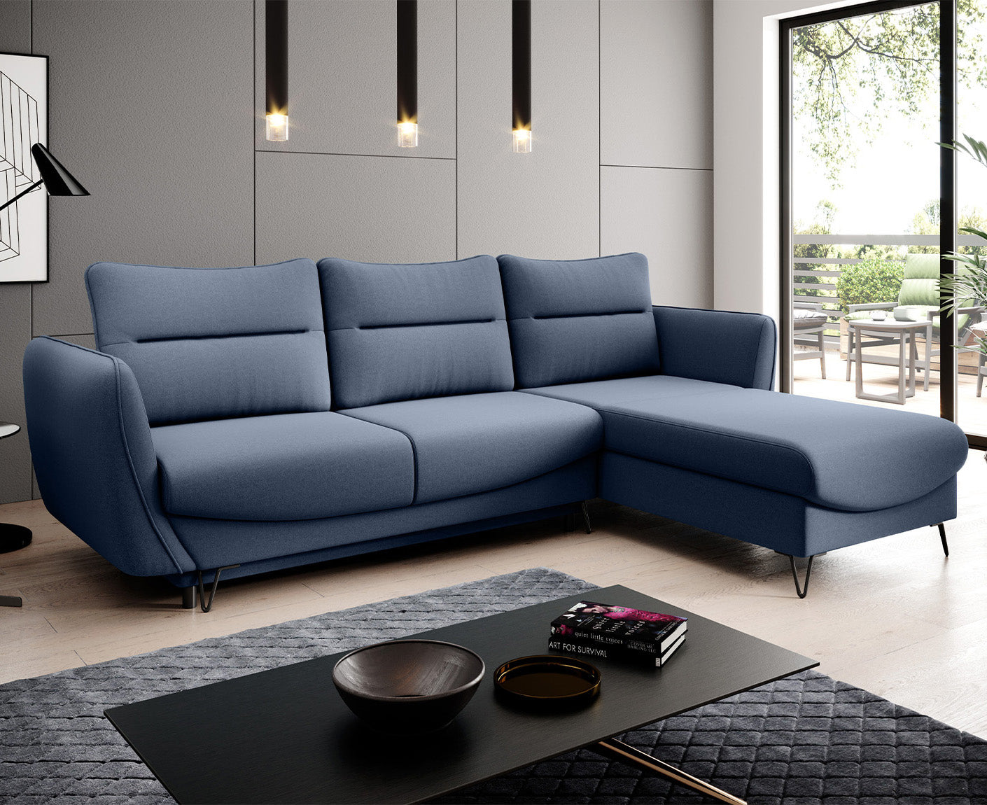 Silva Ecksofa 276 x 201 cm, Microvelour