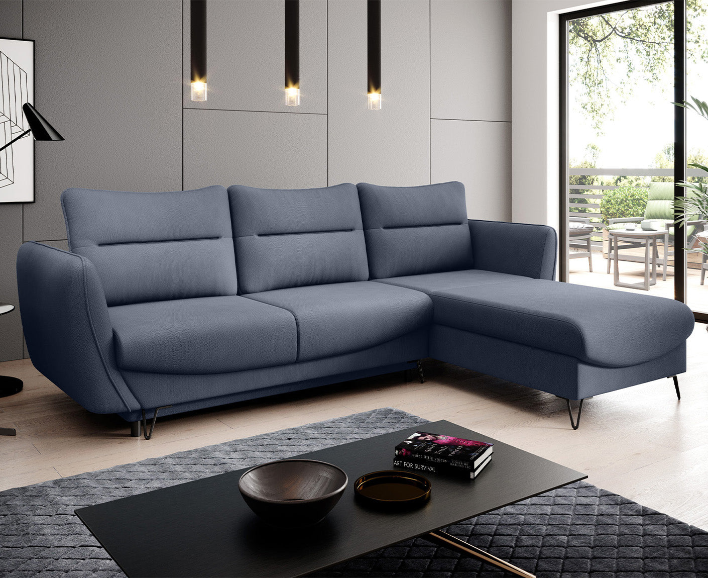 Silva Ecksofa 276 x 201 cm, Microvelour