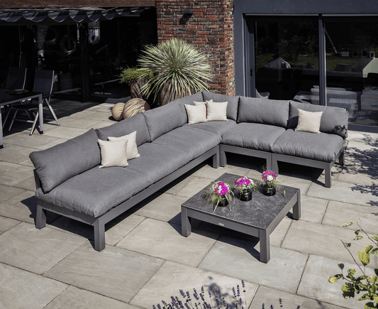 Kettler Comfort Gartenlounge 335 x 255 cm Anthrazit / Graphit