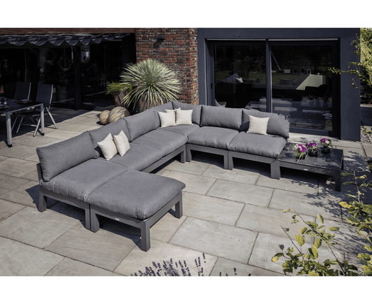 Kettler Comfort Gartenlounge inkl. Tisch Anthrazit / Graphit