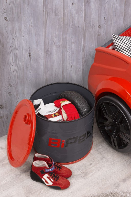 Cilek CHAMPION RACER Nachttisch Nachtkommode Grau/Rot