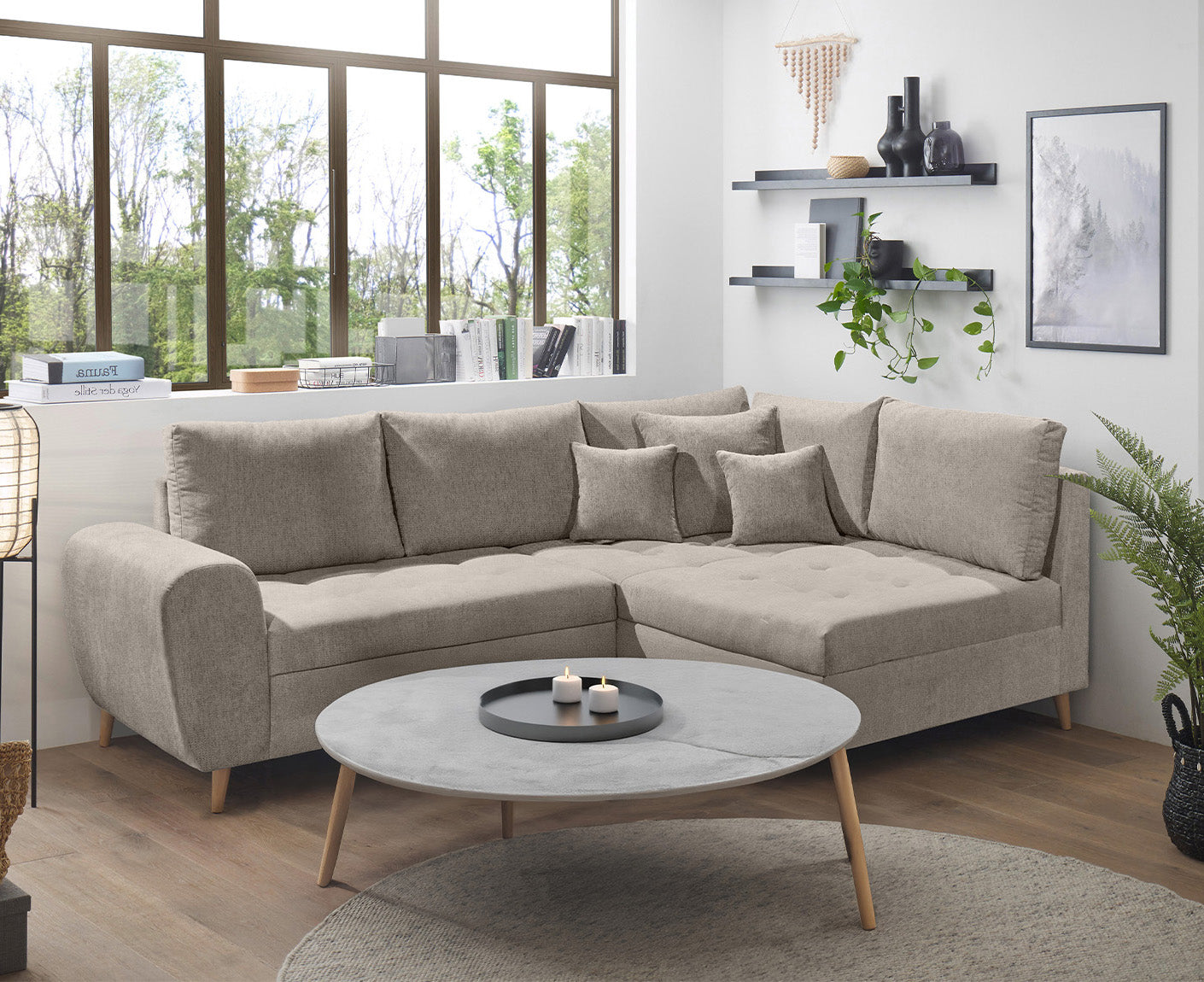 Calanda Ecksofa 249 x 175 cm (Microvelour)