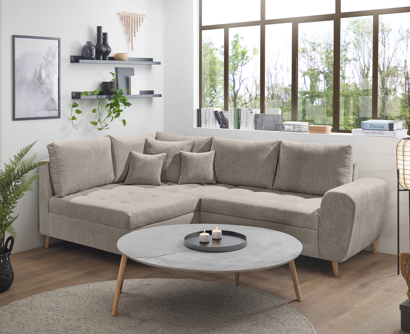 Calanda Ecksofa 249 x 175 cm (Microvelour)