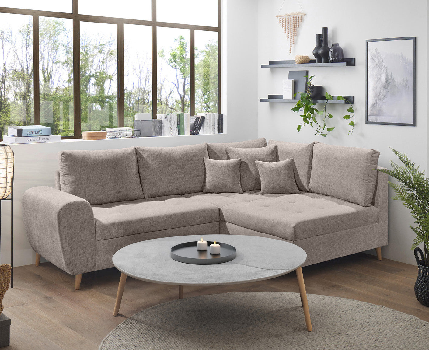 Calanda Ecksofa 249 x 175 cm (Microvelour)