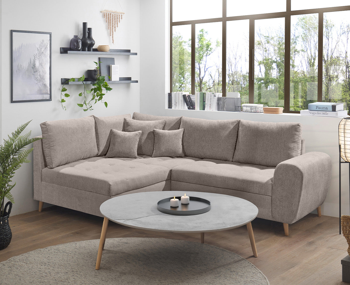 Calanda Ecksofa 249 x 175 cm (Microvelour)