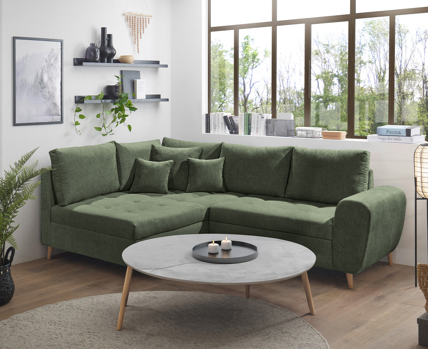 Calanda Ecksofa 249 x 175 cm (Microvelour)