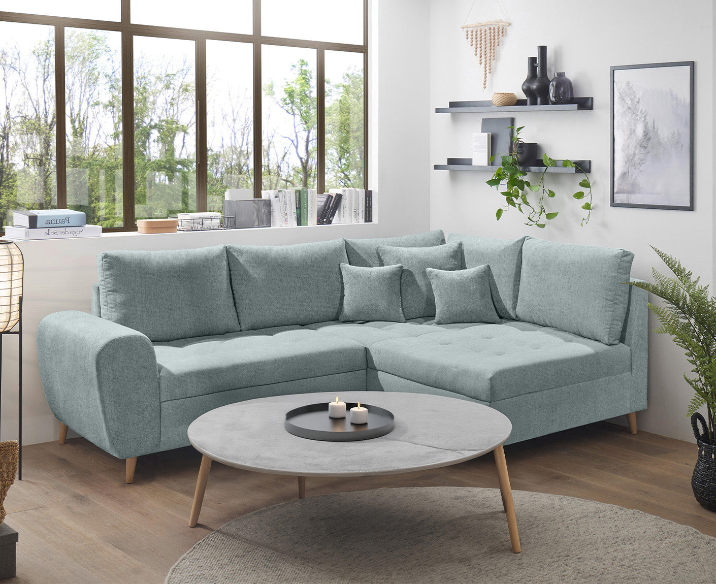 Calanda Ecksofa 249 x 175 cm (Microvelour)