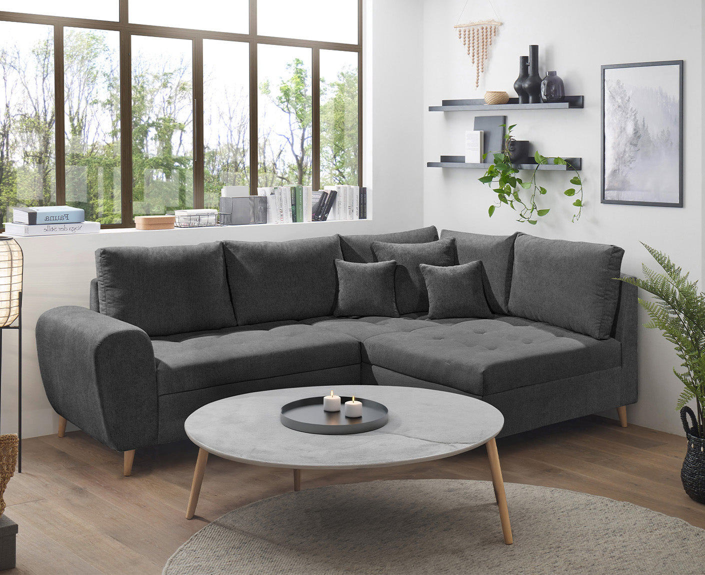 Calanda Ecksofa 249 x 175 cm (Microvelour)