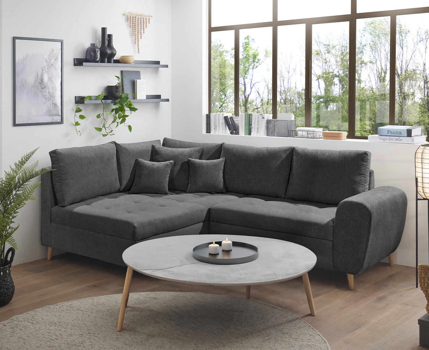 Calanda Ecksofa 249 x 175 cm (Microvelour)