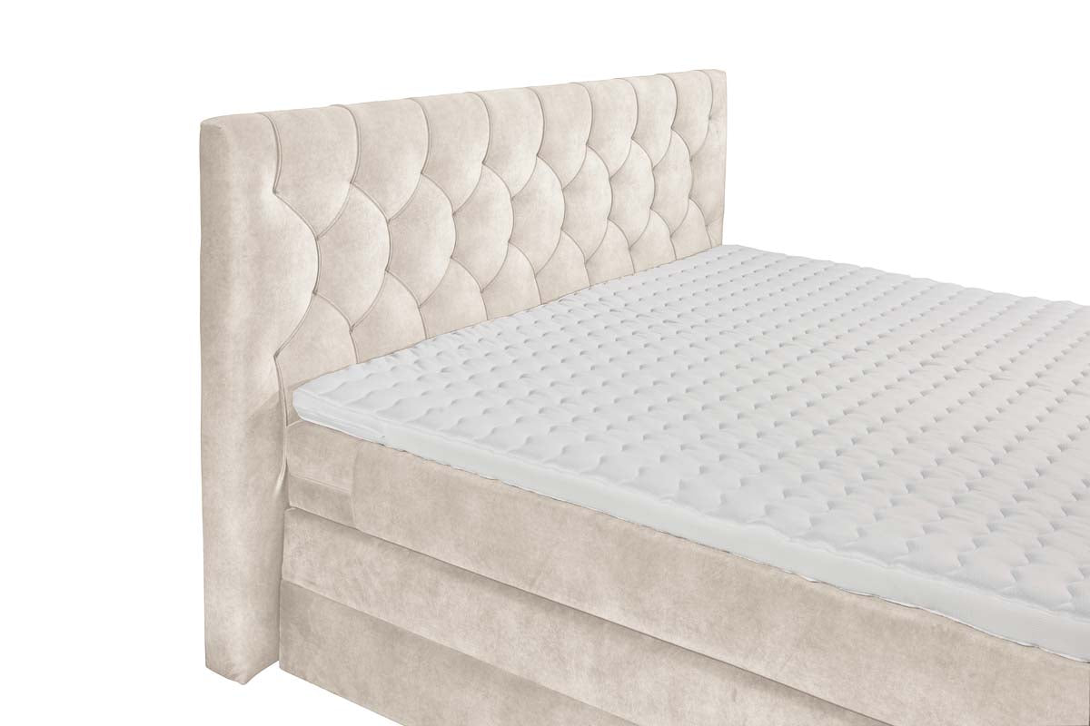 Cashfield Boxspringbett 180x200 cm , inkl. Bettkasten Beige