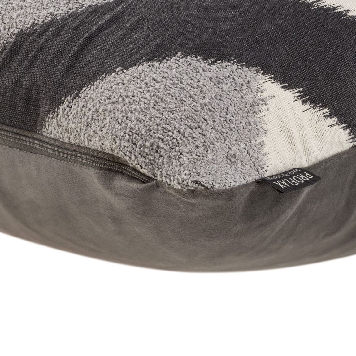 Cleveland Kissenbezug, Jacquard mit Rautenmuster, Silber