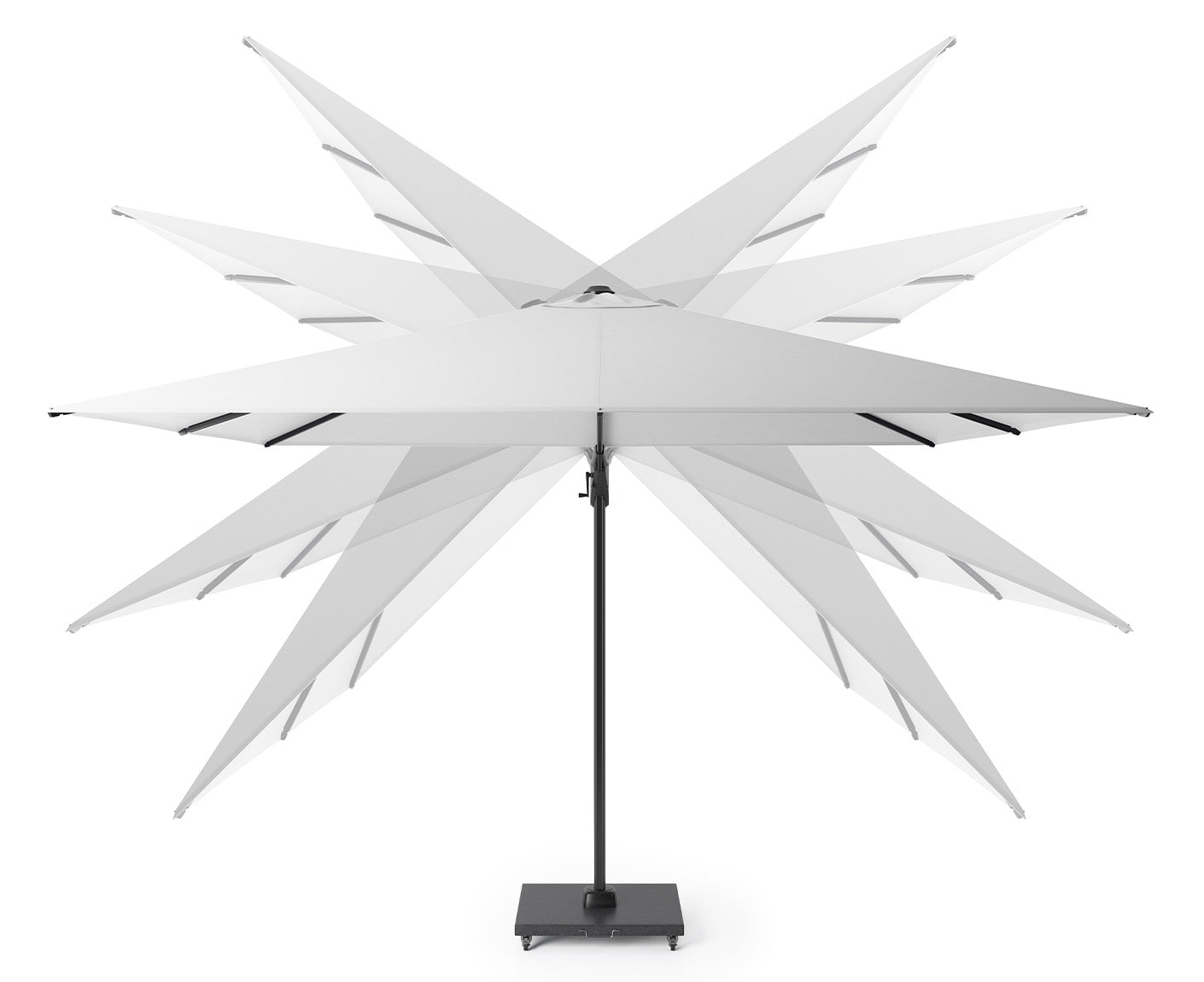 Platinum Ampelschirm CHALLENGER T2 GLOW LED-Beleuchtung