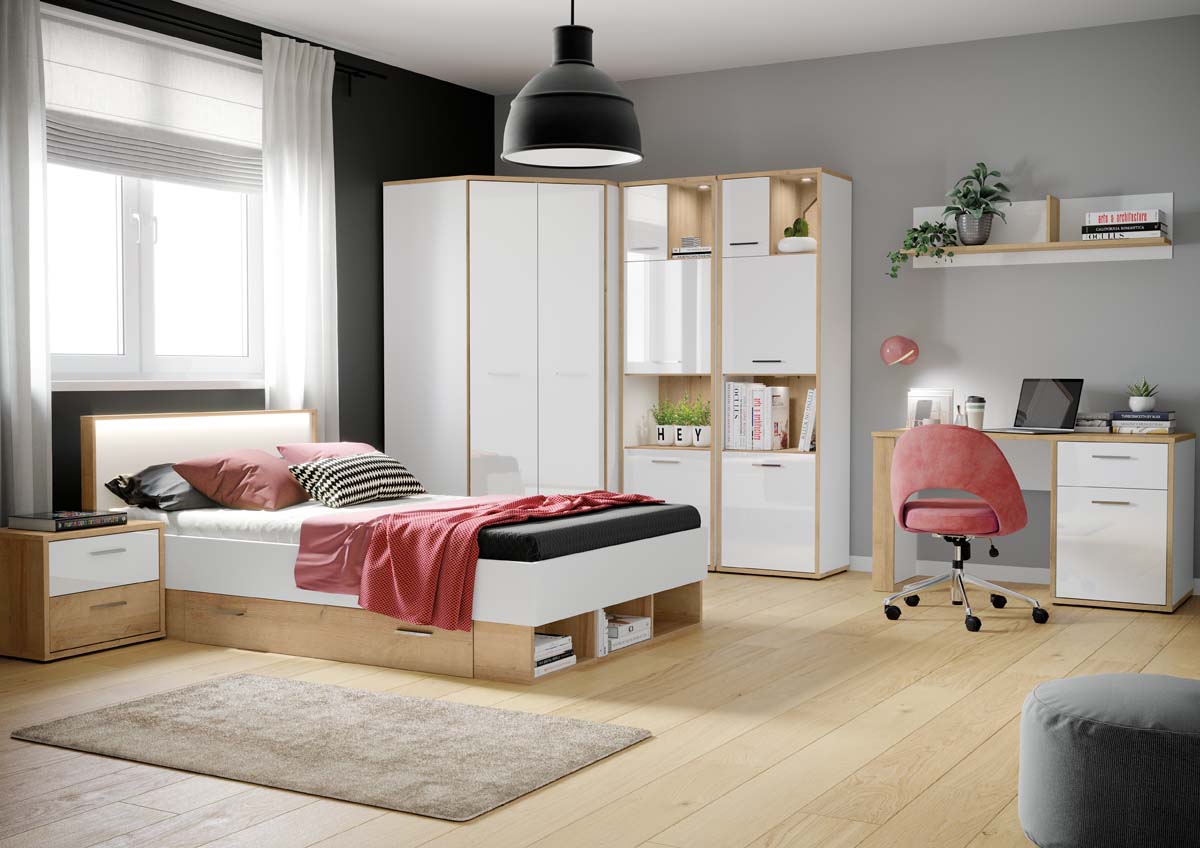 CHIPLEY Bettschublade Riviera Eiche