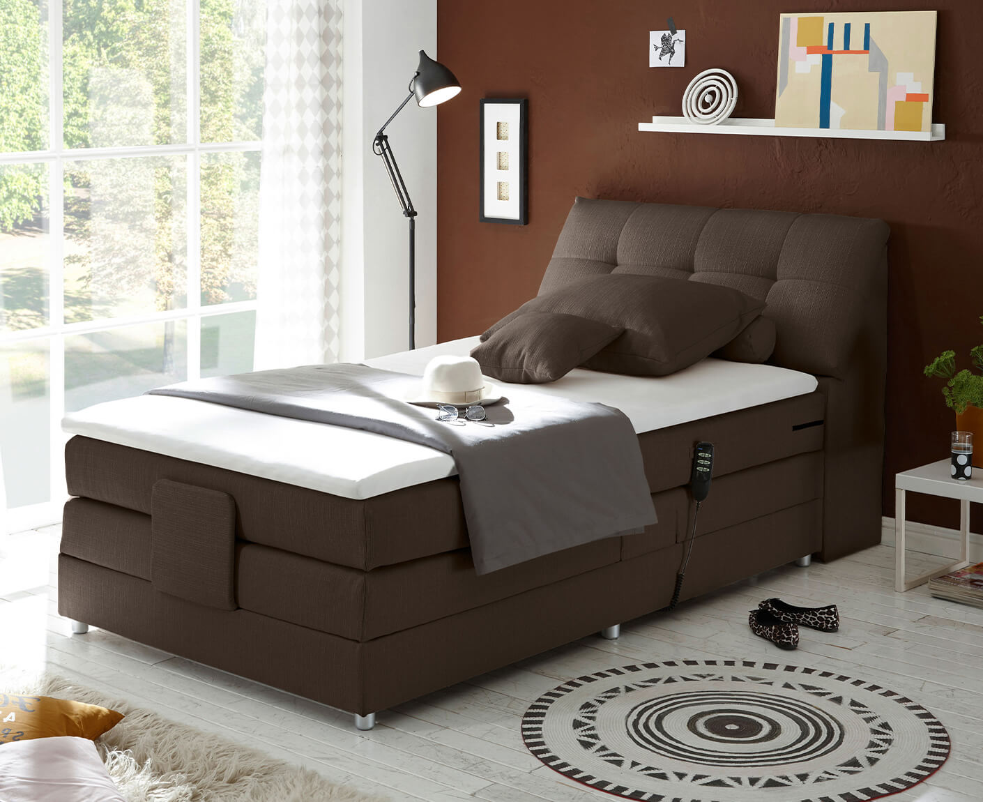 Carpino 120x200 cm Boxspringbett mit Motor