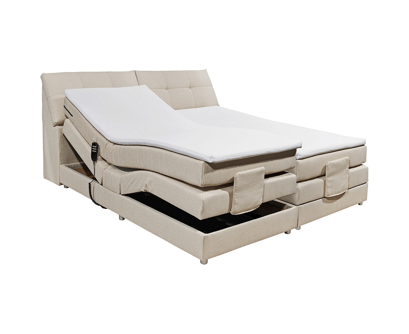 Concord 180x200 cm Boxspringbett mit Motor - Voelpe