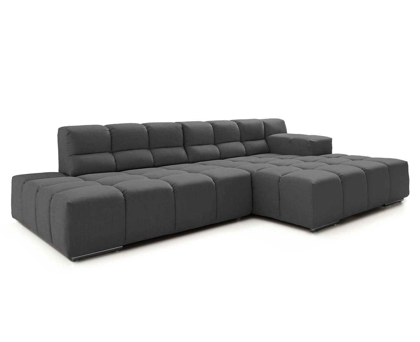 designwerk Temple Ecksofa | 286 x 169 cm| mit Rückenverstellung | Flachgewebe