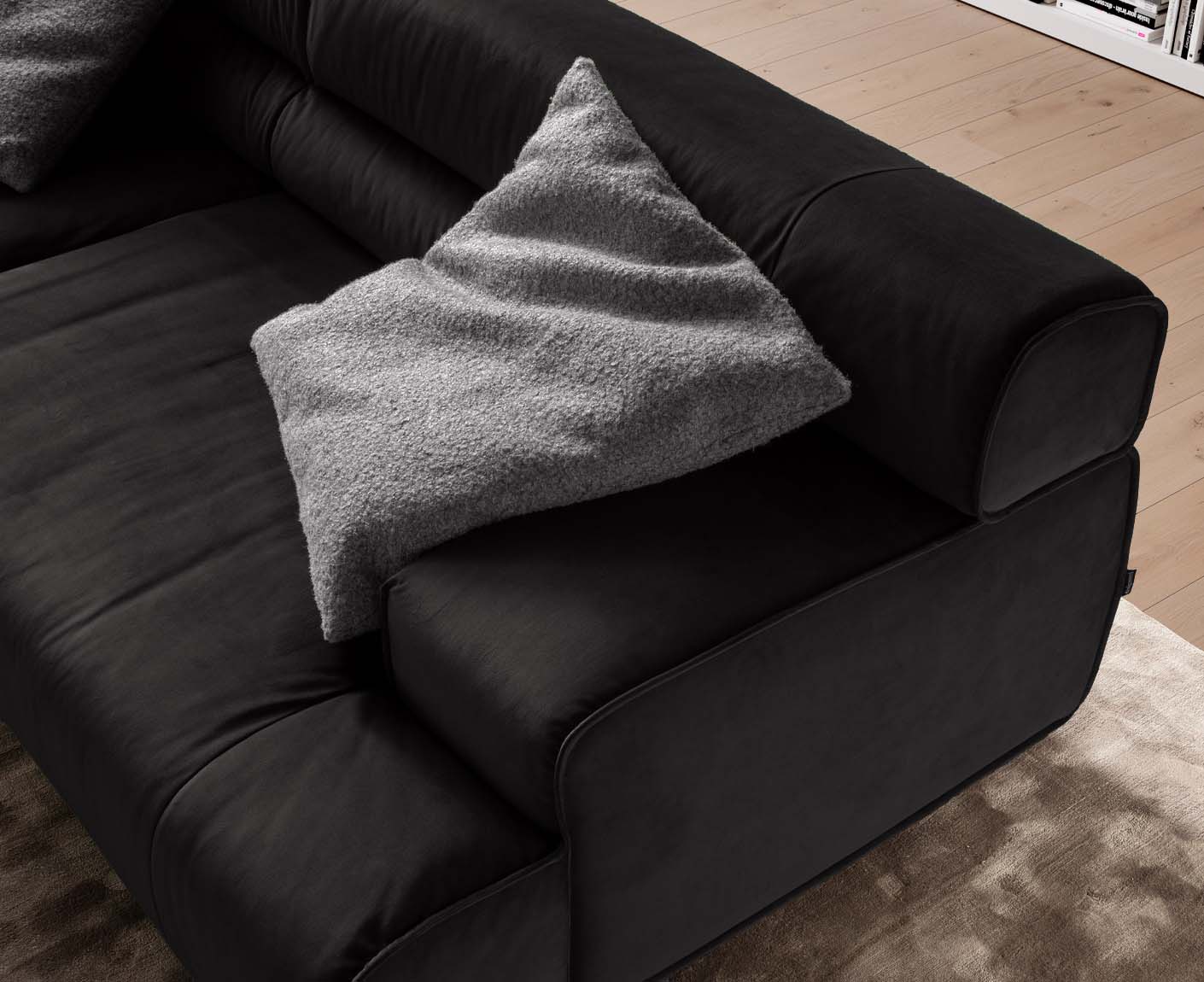 designwerk Colosseo 3-Sitzer Sofa | 280 x 114 cm| Velourstoff