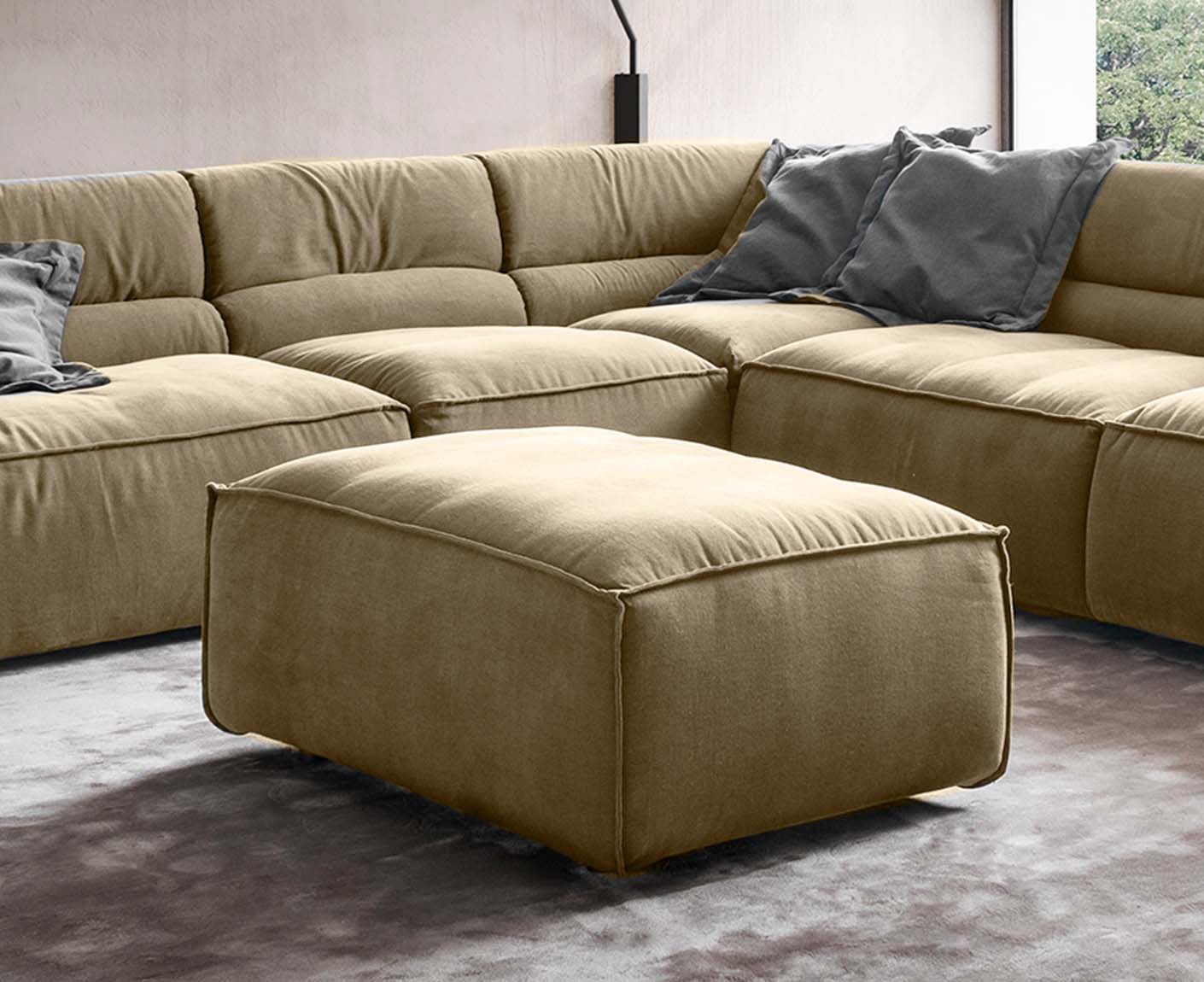 designwerk Vola Hocker | 110 x 75 cm | Flachgewebe