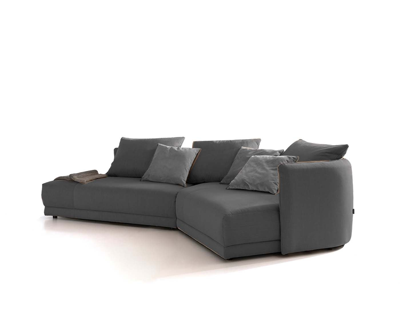 designwerk New York Ecksofa | 333 x 179 cm | feines Flachgewebe