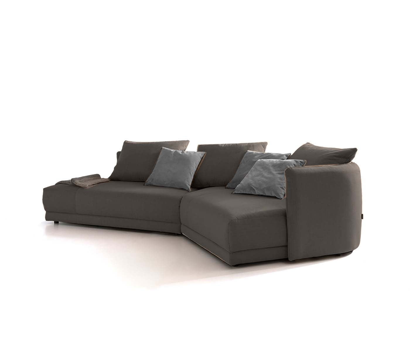 designwerk New York Ecksofa | 333 x 179 cm | feines Flachgewebe