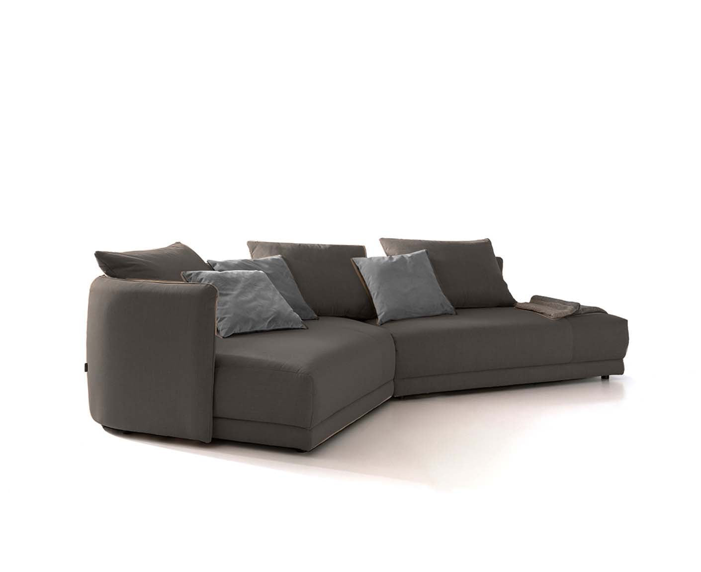 designwerk New York Ecksofa | 333 x 179 cm | feines Flachgewebe