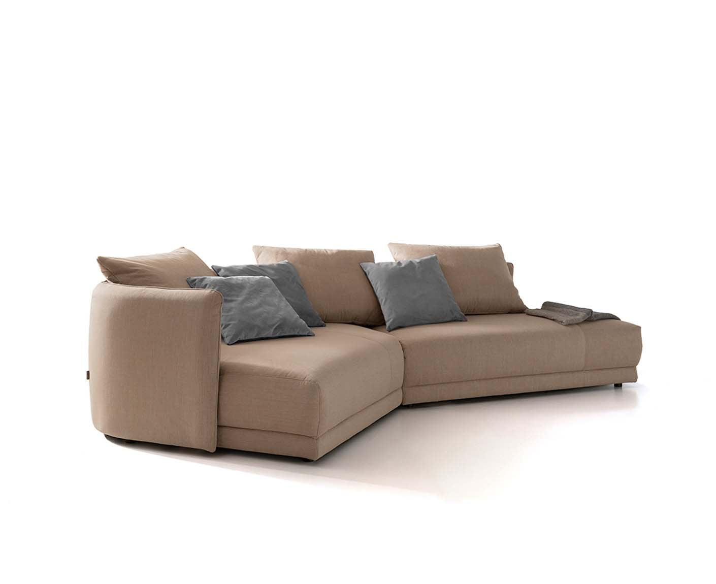 designwerk New York Ecksofa | 333 x 179 cm | feines Flachgewebe