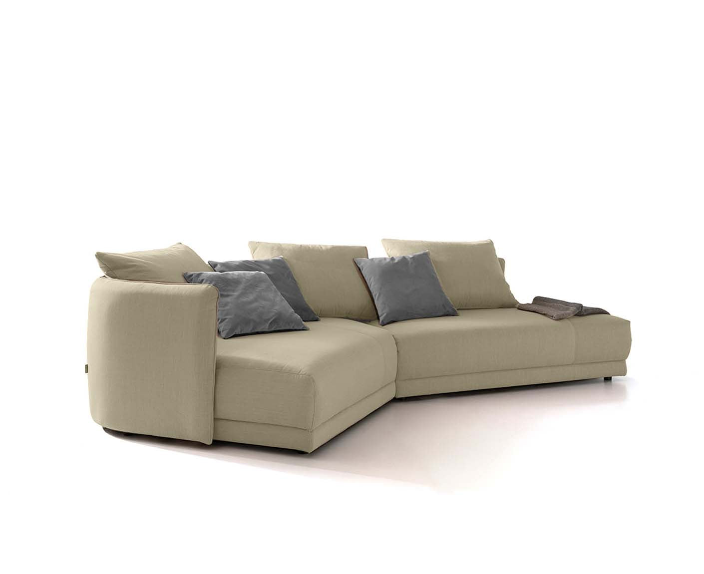 designwerk New York Ecksofa | 333 x 179 cm | feines Flachgewebe