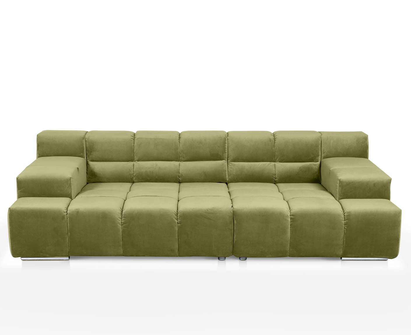 designwerk Temple 3-Sitzer Sofa | 288 x 113 cm| mit Rückenverstellung | Microfaser
