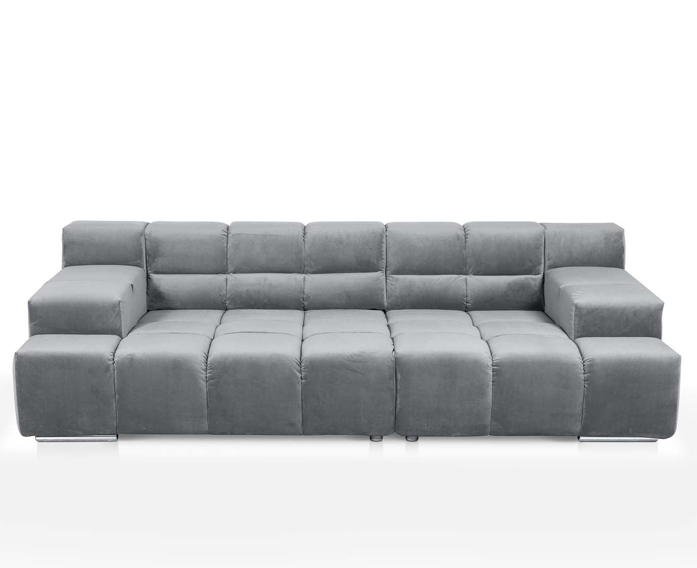 designwerk Temple 3-Sitzer Sofa | 288 x 113 cm| mit Rückenverstellung | Microfaser
