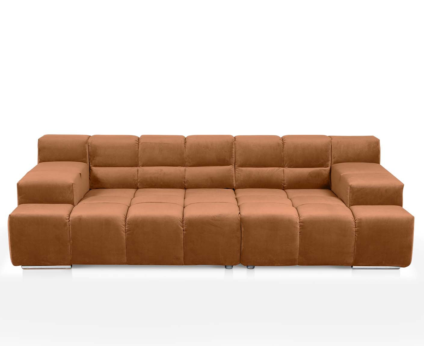 designwerk Temple 3-Sitzer Sofa | 288 x 113 cm| mit Rückenverstellung | Microfaser