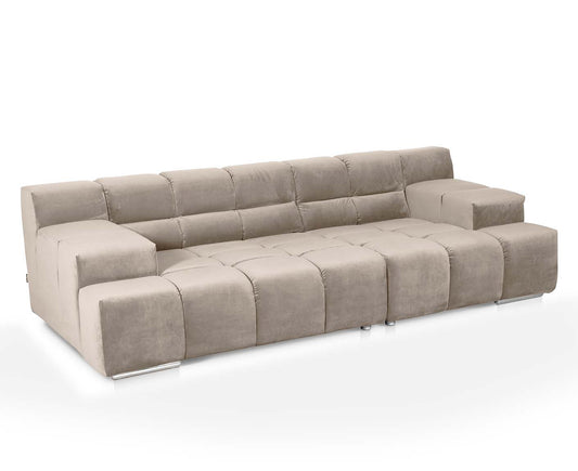 designwerk Temple 3-Sitzer Sofa | 288 x 113 cm| mit Rückenverstellung | Microfaser