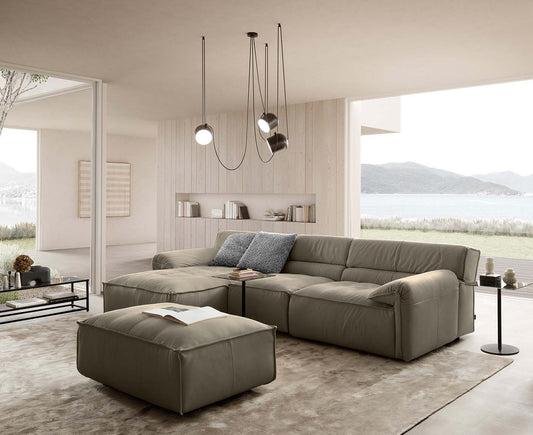 designwerk Vola Ecksofa | 315 x 186 cm | Echtleder