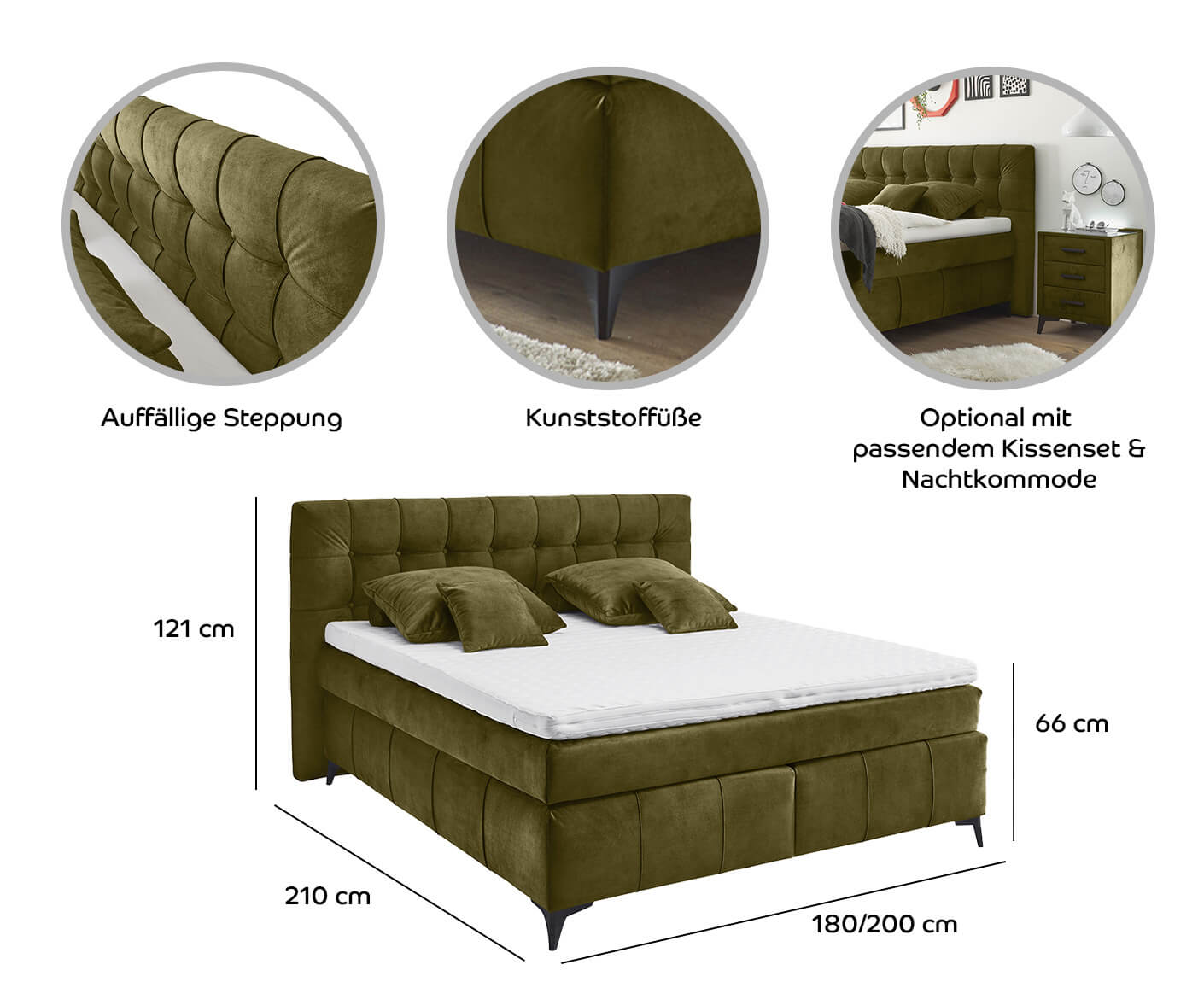 Oregon Boxspringbett Doppelbett