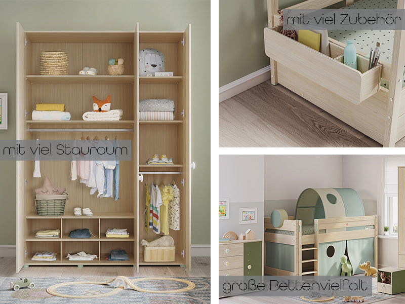 Montessori Ablagebox für Bett Braun - Voelpe