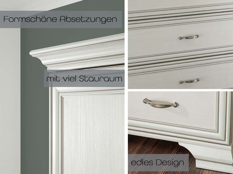 Venedig Standregal Used White mit Patina