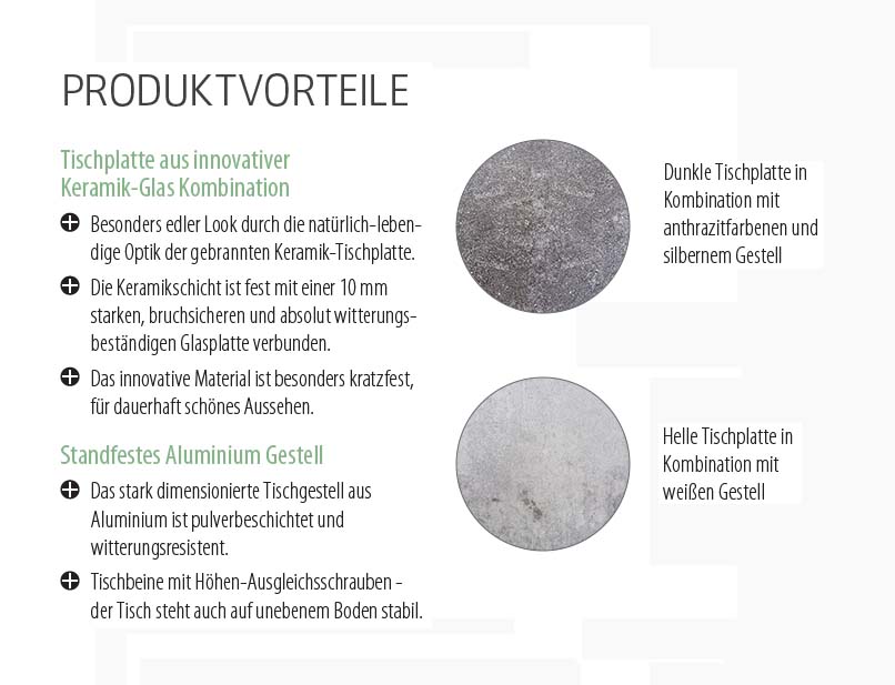 5-tlg. Gartenset Mali+Houston Anthrazit/Grün