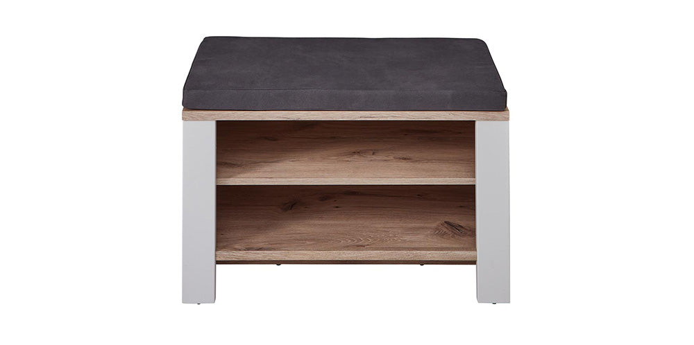 Dijon Garderobenbank Sitzbank Ashgrey Supermatt / Viking Oak