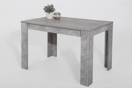 21638 Esstisch 120x80cm Beton Optik