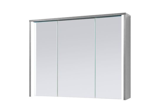 Five Spiegelschrank Titan / Weiß 86 cm