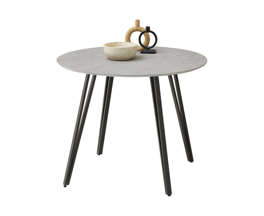 Floris Esstisch Ø 80 cm Steinoptik