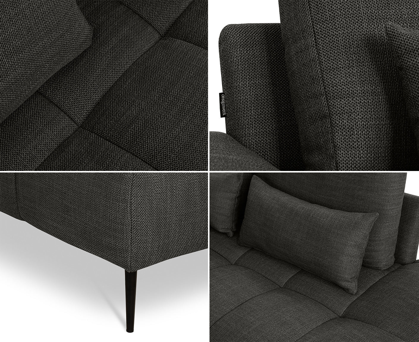 designwerk Gianni Ecksofa | 312 x 231 cm | Flachgewebe