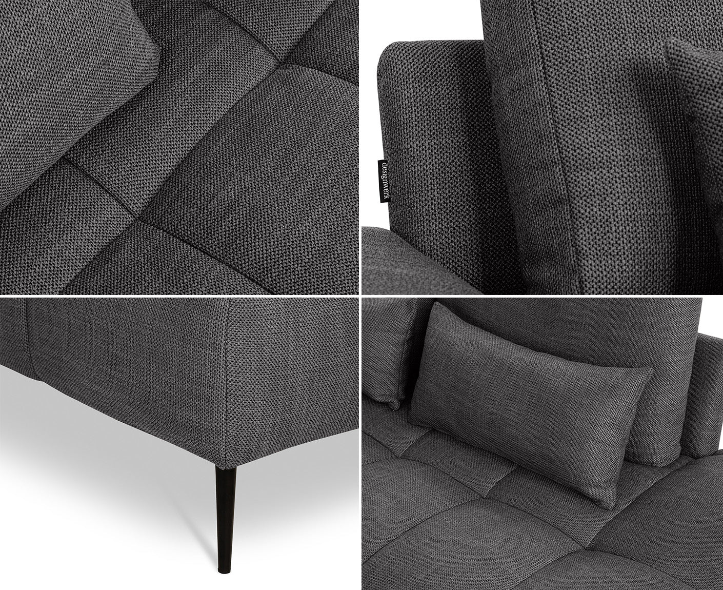 designwerk Gianni Ecksofa | 312 x 231 cm | Flachgewebe