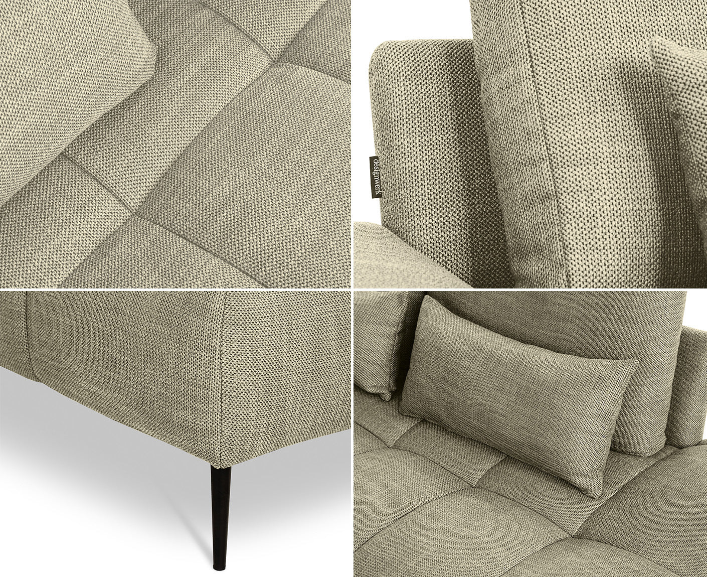 designwerk Gianni Ecksofa | 312 x 231 cm | Flachgewebe