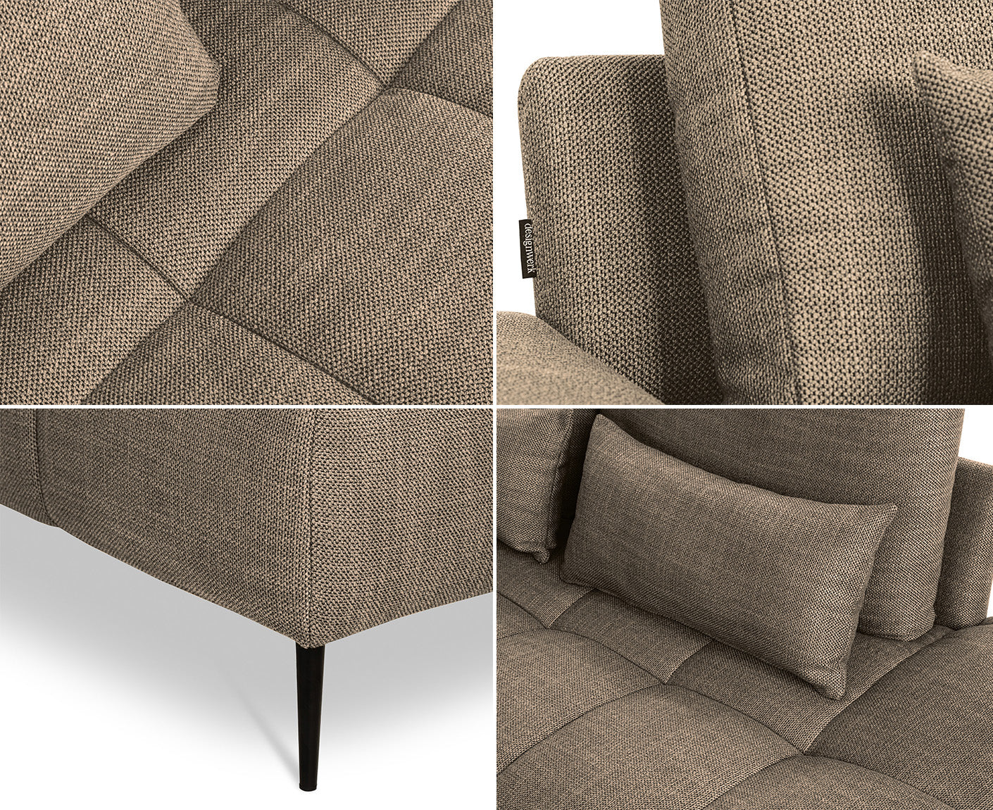 designwerk Gianni Ecksofa | 312 x 231 cm | Flachgewebe
